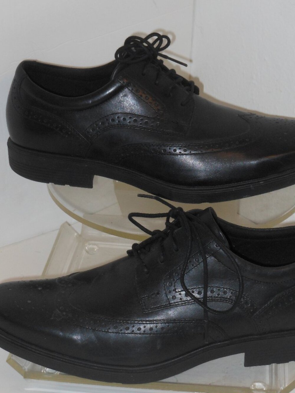 ROCKPORT BLACK LEATHER LACE-UP OXFORD STYLE SHOES SIZE 13 MEDIUM